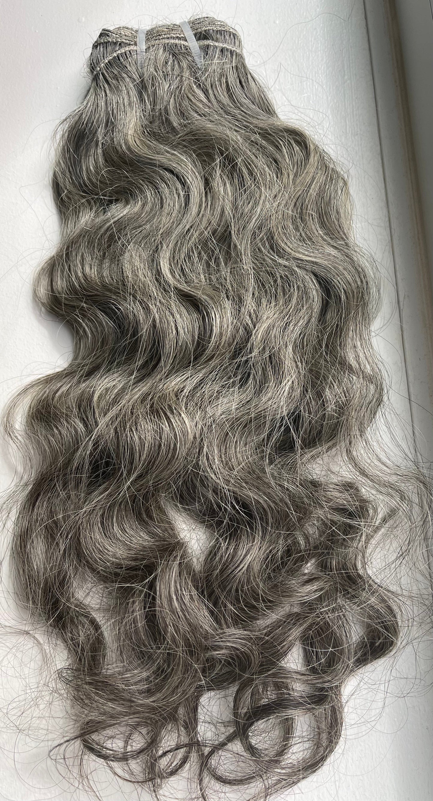 RAW GREY HAIR CURLY